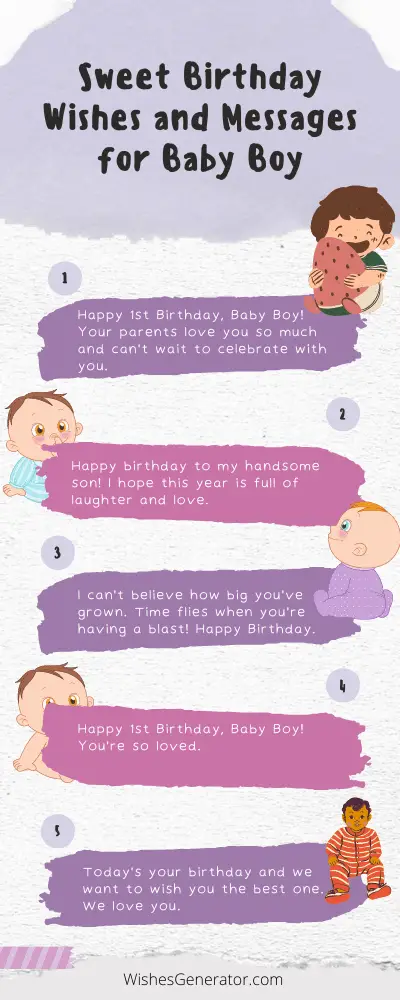 61 Sweet Birthday Wishes And Messages For Baby Boy   Sweet Birthday Wishes And Messages For Baby Boy (2) 